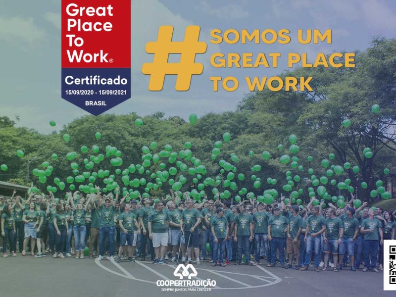 Coopertradi��o conquista importante certifica��o e � reconhecida como um �timo lugar para trabalhar