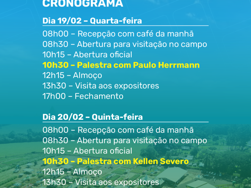 6� edi��o do Dia de Campo Ver�o acontece esta semana