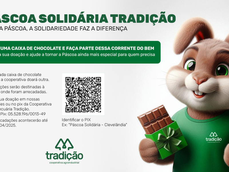Campanha P�scoa Solid�ria Tradi��o � lan�ada e tem novidades