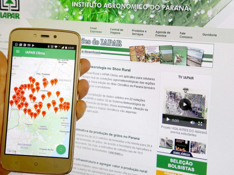 Iapar lan�a aplicativo de agrometeorologia no Show Rural