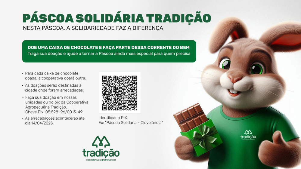 Campanha P�scoa Solid�ria Tradi��o � lan�ada e tem novidades